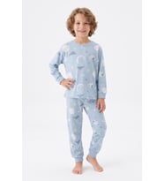 Erkek Çocuk %100 Pamuk Pijama Takımı 3-13 Yaş 12734IS MODANINO
