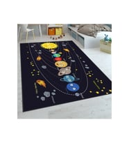 Rovigo Home Dijital Baskı Yıkanabilir Kaymaz Taban Çocuk Halısı RVG4109-SD531 (Lacivert)
