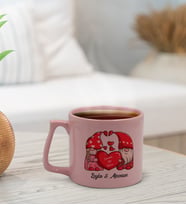 BK Gift Kişiye Özel Sevgili İsimli Pastel Pembe Middle Kupa Bardak, Arkadaşa Hediye, Ev Hediyesi, Doğum Günü Hediyesi, Ofis Hediyesi-2