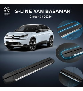 Citroen C4  S-Line Premium Krom Yan Basamak   2022 Sonrası