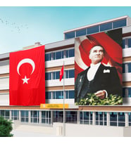 300x450 Atatürk Posteri ve Türk Bayrağı Raşel Kumaş-5