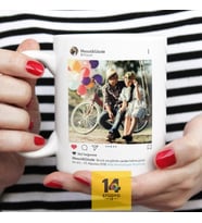 Stüdyo 14 Kişiye Özel İnstagram Post Kupa - Mug ( Sevgiliye -Arkadaşa Hediye )