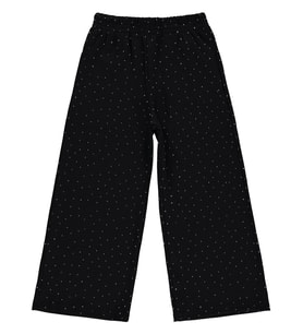 Civil Girls Kız Çocuk Taşlı 6-9 Yaş Pantolon - Siyah