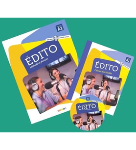Edito A1 Niveau Méthode de français Livre + Cahier d'exercices + DVD (2016-2020)