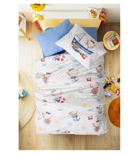 Cotton Box Ranforce -Seaman Mavi- Bebek Nevresim Takımı