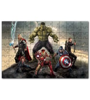 Cakapuzzle Marvel Avengers Görseli Puzzle Yapboz MDF (Ahşap) (120 Parça)