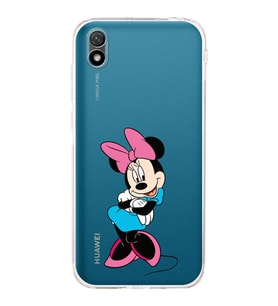 Huawei Y5 2019  Kamera korumalı Kapak Minnie Mouse Tasarımlı  Şeffaf Kılıf