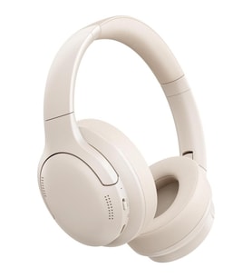 Baseus Bass BH1 Lite Kablosuz Kulak Üstü Kulaklık – Bluetooth 6.0, ENC, Beyaz