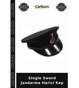 Single Sword Jandarma Harici Kep Klasik Başlık Kutlama Şapkası Tören Aksesuarı