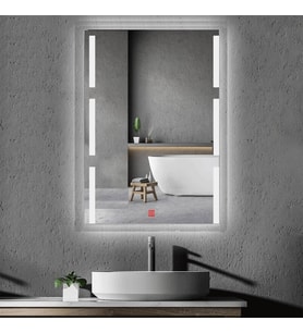 60x80 cm Buğu Çözücülü Kumlamalı Banyo Aynası