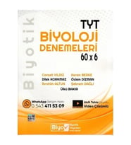 Tyt Biyoloji Denemeleri 60*6 Biyotik Yayın