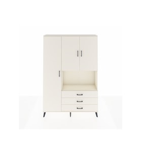 Arges Gardrop 6 Raflı 3 Çekmeceli 3 Kapaklı 132x30x195 Aytaşı-Aytaşı