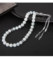 Akuamarin Doğal Taş Tesbih 33lük - 8mm (Çok Renkli)