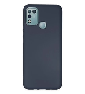 Mey İthalat® İnfinix Hot 10 Play Kılıf Nano içi Kadife Silikon - Lacivert