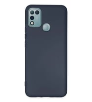 Mey İthalat® İnfinix Hot 10 Play Kılıf Nano içi Kadife Silikon - Lacivert