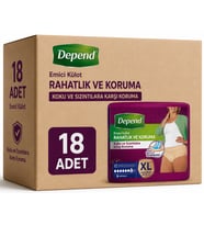 Depend Emici Külot Yetişkin Bezi XL - Extra Large Kadın 18 Adet (2PK*9)