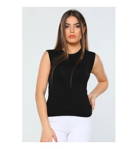 BAYAN 0 KOL 0 YAKA BODY BASIC (Siyah)