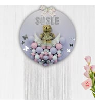 Bubble Daire Kapı Süsü, 35 cm - Lila (STD)