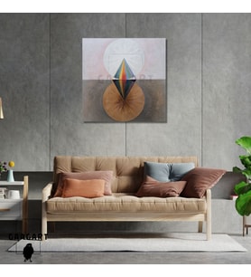 Kare Kanvas Tablo Ünlü Eserler Hilma Af Klint The Swan No 12