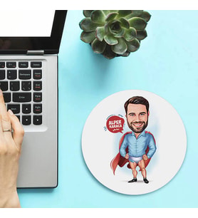Kişiye Özel Çakma Süper Kahraman Karikatürlü Mousepad