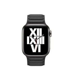Apple Watch 38mm Uyumlu Kordon Suni Deri Baklalı KRD-34 Kayış