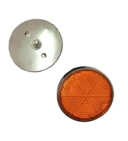 Scooter Reflektör Yuvarlak 5Mm Nikel(Somunsuz)