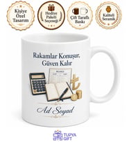 Mali Müşavire Hesap Kitap Bilanço Beyanname Vergi Haftası Kupa Bardak Hediye