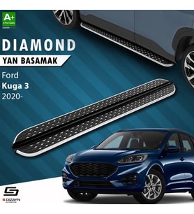 S-Dizayn Ford Kuga 3 Diamond Krom Yan Basamak 183 Cm 2020 Üzeri