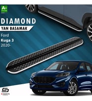 S-Dizayn Ford Kuga 3 Diamond Krom Yan Basamak 183 Cm 2020 Üzeri