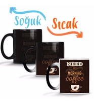 Need My Morning Coffe Sihirli Kupa Bardak Porselen