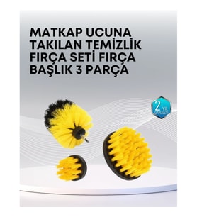 Mey İthalat® 3’lü Matkap Ucu Temizlik Fırçası Seti Çok Amaçlı