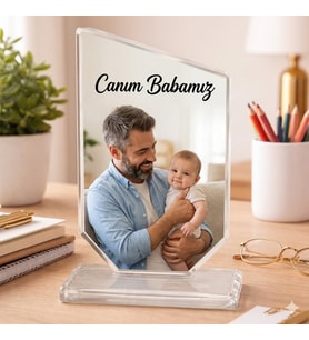 Kristal cam Plaket Beyaz Gala