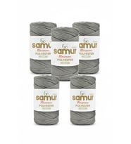 5 adet 4 NO POLYESTER MAKROME 0420 GRİ