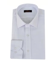 Erkek Silim Fit Petek Dokulu Gömlek BGL-ST02769 (Beyaz)