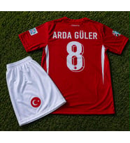 Türkiye Yeni Sezon 2025/2026 KIRMIZI ARDA 8 NUMARA ÇOCUK FORMASI 2 Li SET