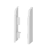 Espumo Kompozit Süpürgelik 8 cm Bitiş Kapağı Aksesuarı (1 Paket - 2 Adet) - Beyaz - ESP301