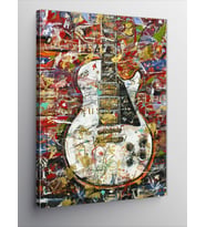 Kanvas Tablo Les Paul Elektro Gitar