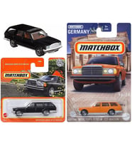Matchbox 2 Araç Mercedes-Benz W123 Wagon Set - Siyah & Turuncu (1/64)