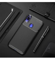 Xiaomi Redmi Note 7 Kılıf Karbon Silikon Case (Siyah)