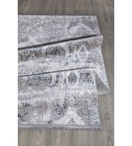 Mavi Renkli Füme Plus Parlak Kaymaz Yıkanabilir Halı