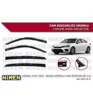 HONDA CİVİC 2021 2022 2023 2024  ARACA ÖZEL KROMLU CAM RÜZGARLIĞI NİKEN