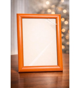 CADDEHEDİYE Kırılmaz PVC Masaüstü Fotoğraf Çerçevesi 10×15 – 13×18 – 15×21 9 Farklı Renk Seçenekleri CADDEHEDİYE Kırılmaz PVC Masaüstü Fotoğraf Çerçevesi (Turuncu, 15x21)