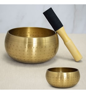 Pirinç Meditasyon Çanı – 16x10 cm (Karışık)