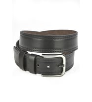 DeepSEA Erkek Siyah 4,5 cm Eninde Yanları Dikiş Desenli Suni Deri Spor Kemer 2402606