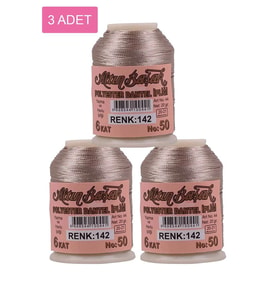 Northcity 3 Adet Altınbaşak Oya ve Dantel İpi 20 gr - Royaleks - No: 142