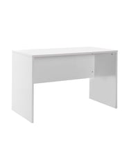 Adore Mobilya New York Çalışma Masası-Parlak Lake Beyaz 120x75x60 cm (GxYxD)