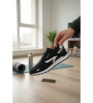 Enoch Erkek Spor Ayakkabı Dişli Tabanlı Retro Sneaker Kaymaz Taban Yürüyüş Modeli