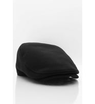 Erkek Şapka Siyah Kışlık Trend Flat Cap Yün Kasket
