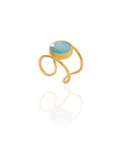 Kadir Jewellery 22 Ayar Altın Kaplama Kadın Zirkon Taşlı Yüzük