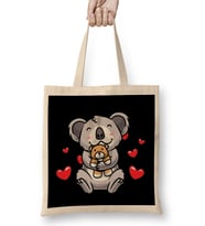 Koala Stuffed Animal Kawaii Heart Koala Bear Bez Çanta Uzun Saplı